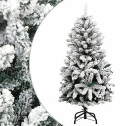 vidaXL - Kunstkerstboom - met - scharnieren - en - sneeuw - 150 - cm
