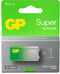 GP - 9V Super Alkaline batterij - 9 Volt 6LR61 MN1604 - Eco vriendelijke verpakking