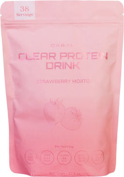 Cabau Lifestyle - Protein Lemonade - Strawberry Mojito - Eiwitrijk & Suikerarm - Licht & Verfrissend van smaak - 38 drankjes - Hét zomerdrankje van 2024