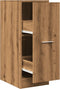 vidaXL - Apothekerskast - 30x41x77,5 - cm - bewerkt - hout - artisanaal - eikenkleur