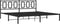 vidaXL - Bedframe - met - hoofdbord - metaal - zwart - 200x200 - cm