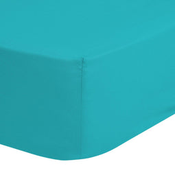 Muller Textiel Good Morning - Hoeslaken Jersey - Perfecte pasvorm - Aqua 90x200cm