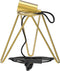 Calex Tafellamp Tripod - Industrieel - E27 Fitting - Goud - Hoogte 53 cm (1 stuk)