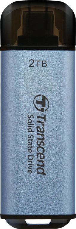 Transcend ESD300C - Externe SSD - 2TB 10Gbps - Blauw