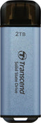 Transcend ESD300C - Externe SSD - 2TB 10Gbps - Blauw