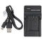 USB Oplader - Compatibel met Olympus Li-50B D-Li92 DB-100 VW-VBX090 Sony NP-150 - Micro USB - Zwart
