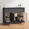 vidaXL - Dressoir - 100x35x74 - cm - massief - grenenhout - grijs
