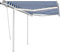 vidaXL - Luifel - handmatig - uittrekbaar - met - LED - 3x2,5 - m - blauw - en - wit