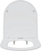 vidaXL - Snelle - Afneembare - WC-zitting - met - Zachte - Sluiting - Duroplast - Wit