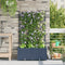 vidaXL - Ligbed - met - Trellis - 2 - stuks - Grijs - 80x40x143 - cm