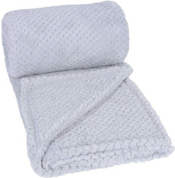 Clarysse Plaid - gris Effen Microflanel - 130 x 160 cm - - FS-SOHO1-1800-01COLR1-130 x 160 cm