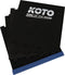 KOTO Puzzle Dartmat - Foam dartmat met opstaande oche - 60x237cm - Blauw (4 stuks)