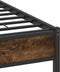 vidaXL - Bedframe - zonder - matras - hout - gerookt - eikenkleurig - 120x190 - cm