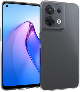Accezz Clear Backcover Oppo Reno 8 5G - Soft case - Ultra transparant - Transparant