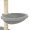 vidaXL - Kattenmeubel - met - sisal - krabpalen - 117 - cm - lichtgrijs