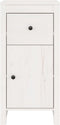 vidaXL - Dressoir - 40x35x80 - cm - massief - grenenhout - wit