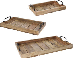 Houten Dienblad Set 3 st.