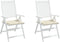 vidaXL - Tuinstoelkussens - 2 - st - 50x50x3 - cm - oxford - stof - crèmekleurig