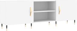 vidaXL - Tv-meubel - 150x30x50 - cm - bewerkt - hout - wit