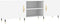 vidaXL - Tv-meubel - 150x30x50 - cm - bewerkt - hout - wit