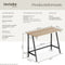 tectake® Newton - Bureau - Industrieel design - Lichtbruin - Afmetingen (LxBxH) 100 x 50 x 77 cm