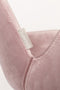 Zuiver Brit Armstoel - Velvet - Roze - Set van 2