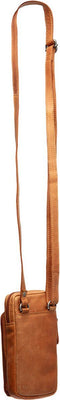 Leren Telefoontasje Cognac Valdes