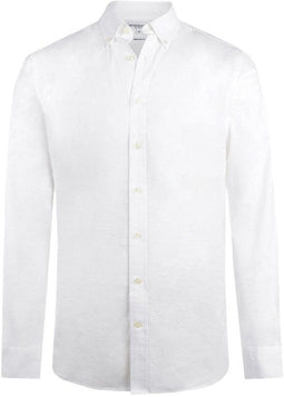 McGregor Mm999 6001 01 9000 - Overhemd Oxford Stretch - Regular Fit - Wit - Maat L