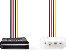 Nedis CCGP73500VA015 - Stroomkabel - Molex naar SATA - 15 cm