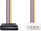 Nedis CCGP73500VA015 - Stroomkabel - Molex naar SATA - 15 cm