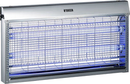 NOVEEN IKN1080 - Professionele Insectenlamp - 2x 40W UVA - Zilver