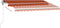 vidaXL - Luifel - vrijstaand - automatisch - 350x250 - cm - oranje - en - bruin