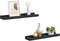 vidaXL - Fotoplanken - U-vormig - MDF - zwart (2 stuks)