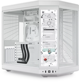 HYTE Y70 - Midi Tower PC - ATX EATX ITX micro ATX - Wit