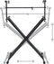 vidaXL - Keyboardstandaard - X-frame - dubbel - versterkt - zwart