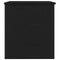 vidaXL - Opslagdoos - met - Deksel - Zwart - Eiken - 60x42x46 - cm - Engineered - Hout