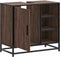 vidaXL - Wastafelkast - 65x33x60 - cm - bewerkt - hout - bruin - eikenkleur