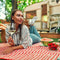 Lunchy Picknick XXL - Picknickkleed Waterdicht - 200x200 cm - Rood Wit