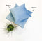 Dutch Decor FINN - Kussenhoes 60x60 cm - velvet - effen kleur - Provincial Blue - lichtblauw - met rits