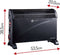 Mesko Elektrische Convector Kachel - 3 Warmtestanden 750W 1250W 2000W - Instelbare Thermostaat - Zwart