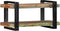 vidaXL - Wandschap - massief - gerecycled - hout - meerkleurig
