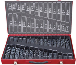 KS Tools 330.1650 - HSS-R Metaal-spiraalboorset - 118° punthoek zwart (1 stuk)