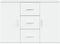 vidaXL - Dressoir - 91x29,5x65 - cm - bewerkt - hout - wit