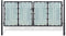 vidaXL - Poort - enkel - 300x175 - cm - zwart