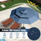Coast Parasol - 3-laagse terrasparasol met solar LED - Ø313 x 248 cm - Donkerblauw