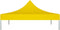 vidaXL Partytentdak - 270 g/m² - 3x3 m - Geel