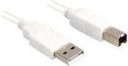 Sharkoon 0.5m - USB 2.0 A naar B - 28 AWG - Wit