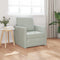 vidaXL - Vloersofa - Enkel - Converteerbaar - Velvet - 74x77x81 - cm - Lichtgrijs