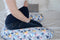 Béaba Big Flopsy™ Nature Zwangerschapskussen - Zijslaapkussen volwassenen - Voedingskussen - Wit - Print jersey blossom - 170cm