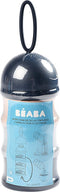 Béaba - Melkpoeder Doseerdoosjes - 3 Stapelbare Vakken - Blauw - Luchtdicht en Compact - Babyvoeding Bewaarbakjes - Toren - BPA Vrij